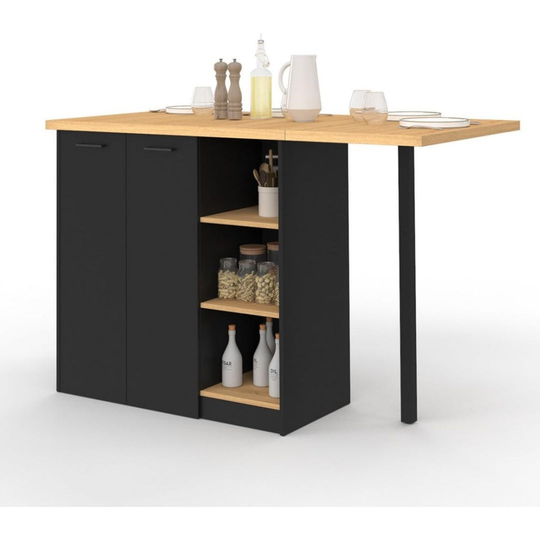 Con Scomparti e Legno Credenze Nero