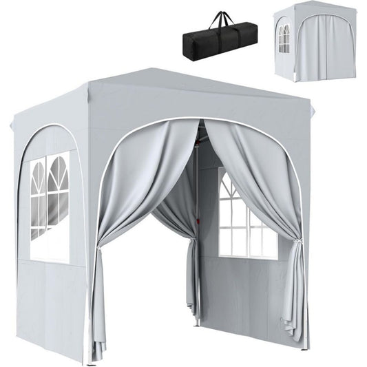 Pieghevole Gazebo Grigio