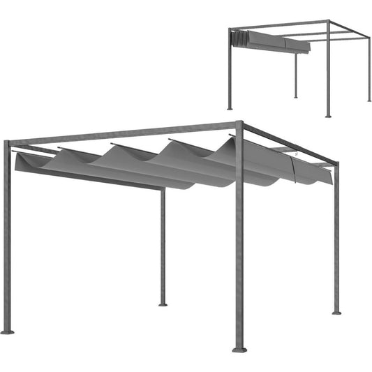 Gazebo in Metallo Grigio